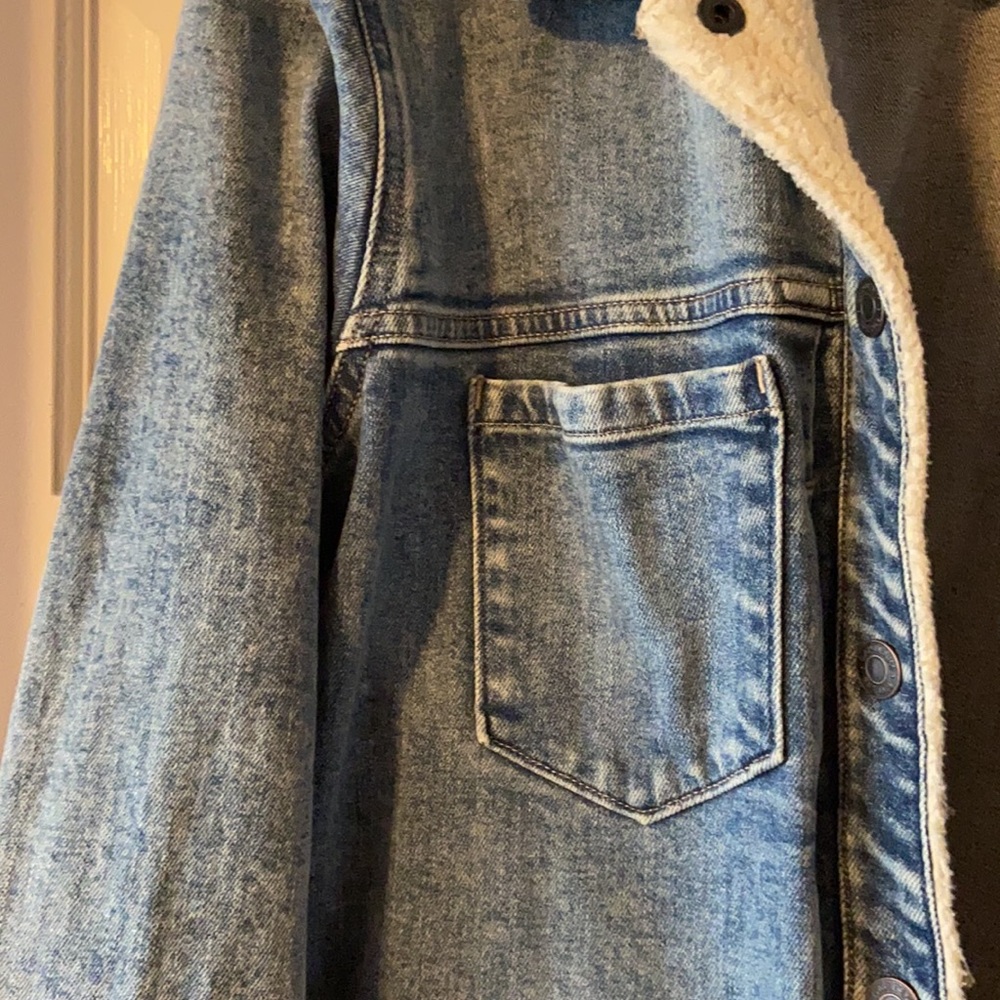 Shearling Denim Jacket - image 3